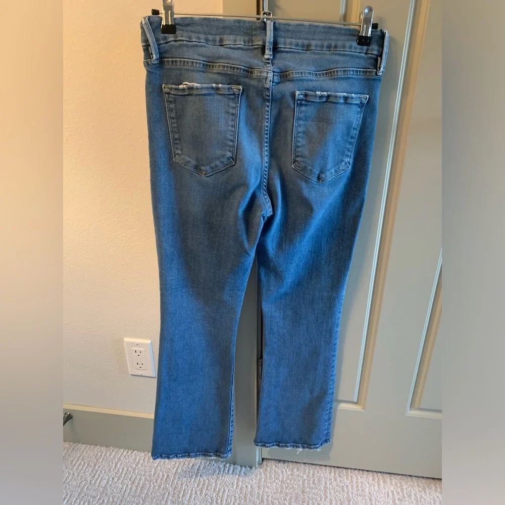 Frame Denim Light Blue Cropped Ankle Jeans - Picture 3 of 8